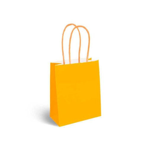 Picture of PARTY BAGS ORANGE 12X15CM - 12 PACK